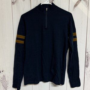 KÜHL Team Merino 1/4-Zip Men’s Medium Blue Ash Soft Wool EUC